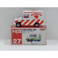 1:70 Isuzu Hipac Van with Decal Sheet (Footwork) Green and White Artwork on Box - Made in Japan