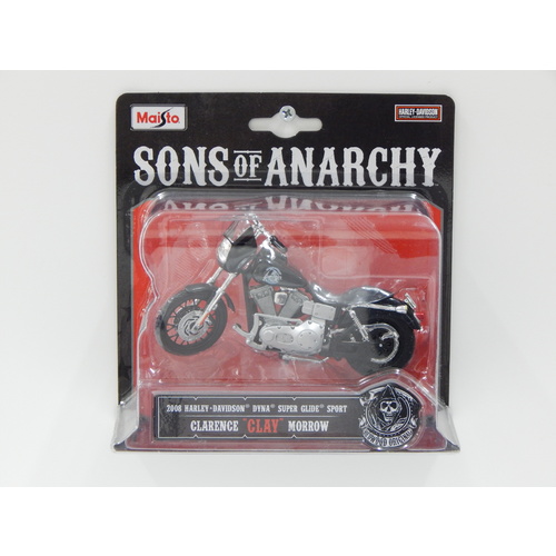 1:18 2008 Harley-Davidson Dyna Super Glide Sport - Clarence "Clay" Morrow - Son's of Anarchy