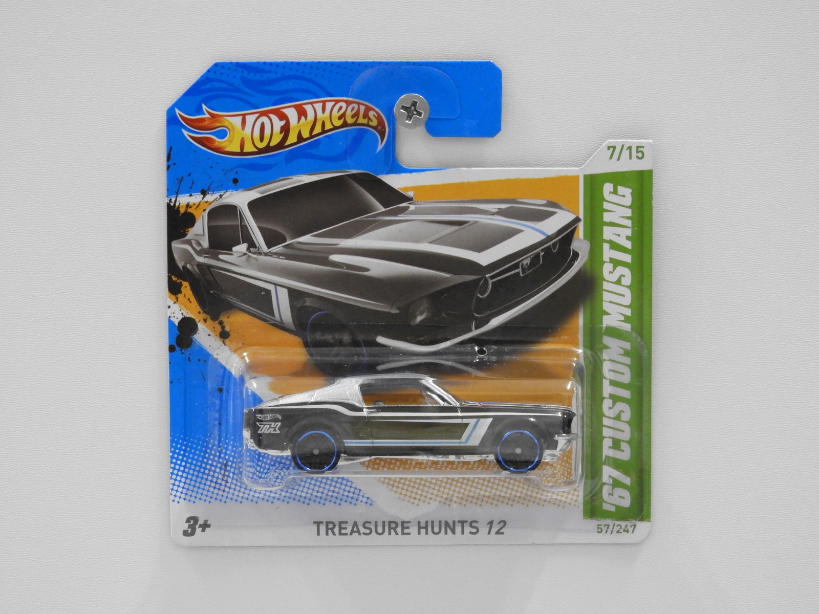 1:64 1967 Custom Mustang - Hot Wheels 2012 Treasure Hunt Short 