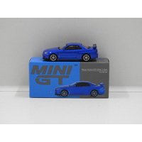 1:64 Nissan Skyline GT-R (R34) V-Spec (Bayside Blue) (Opened, Unsealed)