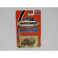 1:64 All-Terrain Fire Tanker - Matchbox Long Card
