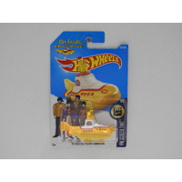 1:64 The Beatles Yellow Submarine "The Beatles" - 2016 Hot Wheels Long Card