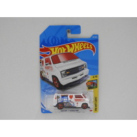 1:64 Custom 1977 Dodge Van - Hot Wheels 2021 Treasure Hunt Long Card