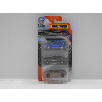 1:64 Matchbox 3 Car Pack "Highway"