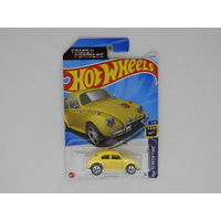 1:64 Volkswagen Beetle "Bumblebee" Transformers - 2024 Hot Wheels Long Card