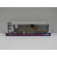 1:50 DAF XF Super Space Cab - Sided Crane Trailer & Palletised Block Load "Tarmac Plc"
