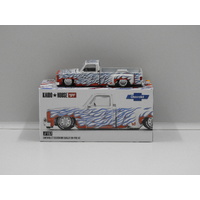 1:64 Chevy Silverado Dually (On Fire) V2 "Kaido House" (Opened, Unsealed)