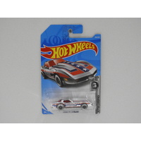 1:64 Corvette Stingray - Hot Wheels 2019 Treasure Hunt Long Card