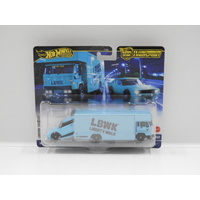 1:64 Nissan Skyline 2000 GT-R LBWK & Fleet Flyer - Hot Wheels Car Culture "Team Transport"