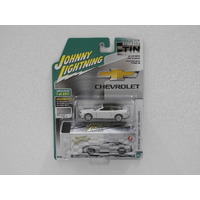 1:64 2012 Chevy Camaro ZL1 Convertible (Silver Ice) - Johnny Lightning "Storage Tin"