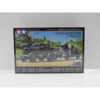 1:48 German Heavy Tractor SS-100 & 88mm Gun Flak 37 Set