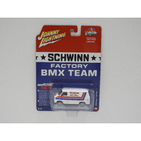 1:64 1976 Chevy G20 Van - Johnny Lightning Pop Culture "Schwinn"