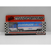 1:100 Kenworth Aerodyne Matchbox 1992 Super Star Transporters - Evinrude (Jim Sauter) #89