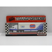1:97 Ford Aeromax 1993 Matchbox Super Star Transporters - Purex Racing Team (Lake Speed) #83