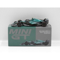 1:64 Aston Martin AMR24 - 2024 F1 Bahrain GP (Fernando Alonso) #14 (Opened, Unsealed)