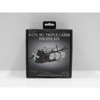 1:24 6 Cyl with Triple Carbs Engine Kit - Compatible with 1:24 A9X/LX SS Torana Plastic Kits