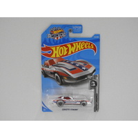 1:64 Corvette Stingray - Hot Wheels 2019 Treasure Hunt Long Card