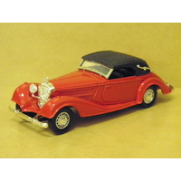 1:43 1939 MERCEDES 540 K (RED WITH BLACK ROOF)