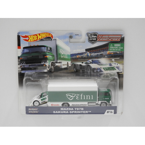 1:64 Mazda 787B & Sakura Sprinter - Hot Wheels Car Culture "Team Transport"