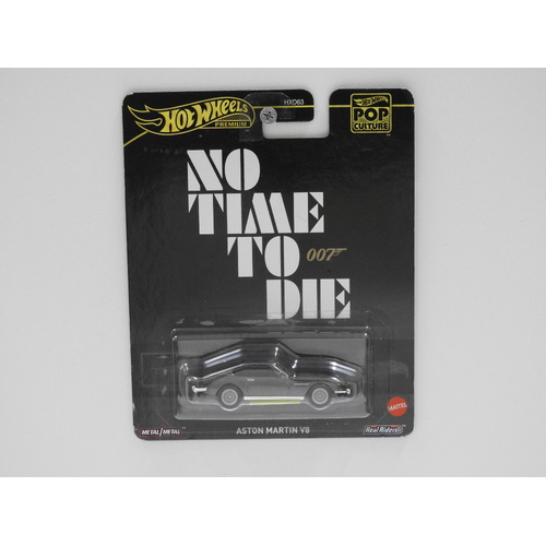 1:64 Aston Martin V8 - Hot Wheels Premium Pop Culture "James Bond No Time To Die"