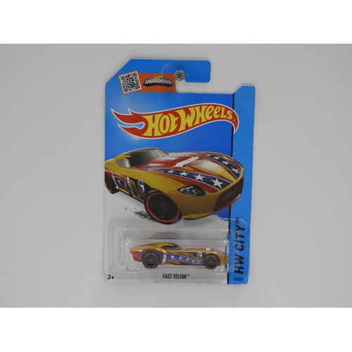 1:64 Fast Felion - 2015 Hot Wheels Treasure Hunt Long Card