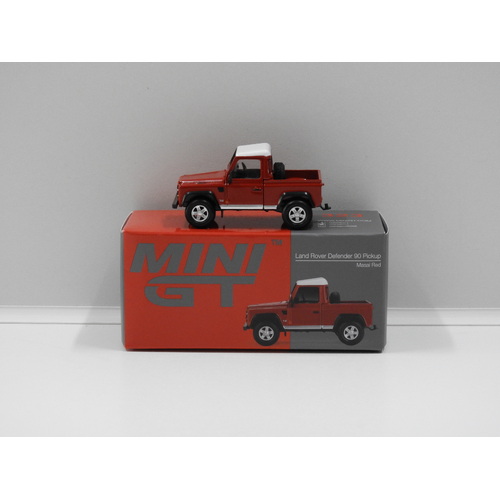 1:64 Land Rover Defender 90 Pickup (Masai Red)