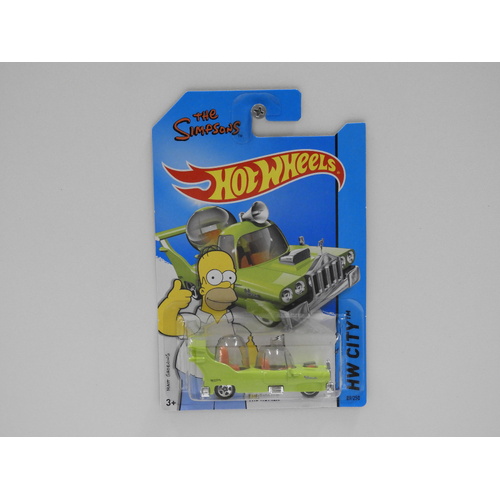 1:64 The Homer "The Simpsons" - 2014 Hot Wheels Long Card
