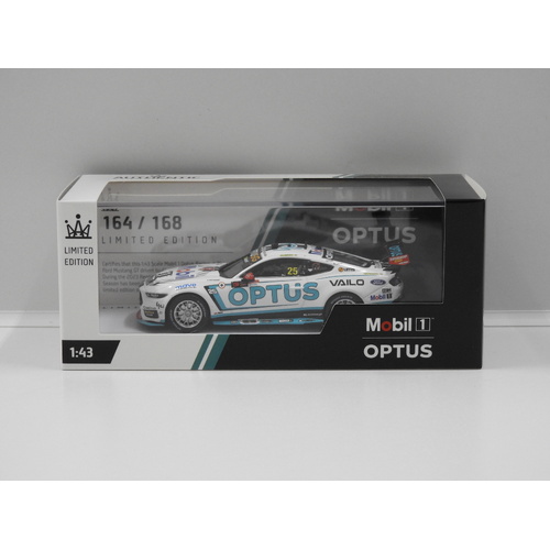 1:43 Ford Mustang GT - Mobil 1 Optus Racing 2023 Repco Supercars Championship Season (Chaz Mostert) #25