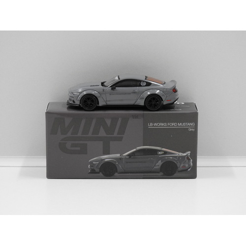 1:64 LB Works Ford Mustang (Grey) (Opened, Unsealed)