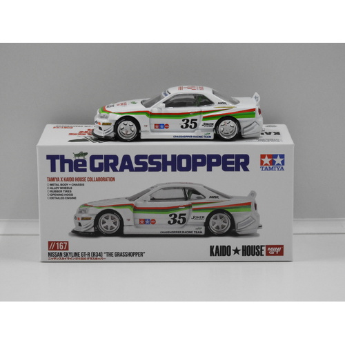 1:64 Nissan Skyline GT-R (R34) "The Grasshopper" "Kaido House" (Opened, Unsealed)