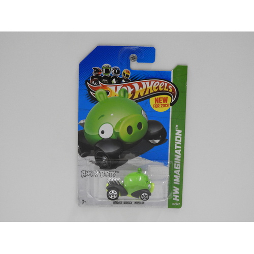 1:64 Angry Birds Minion - 2012 Hot Wheels Long Card