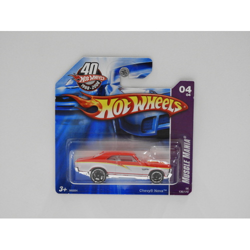 1:64 Chevy Nova - 2008 Hot Wheels Short Card
