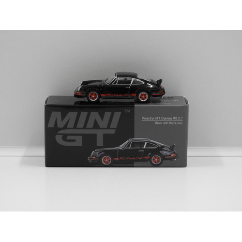 1:64 Porsche 911 Carrera RS 2.7 (Black/Red Livery) (Opened, Unsealed)