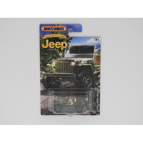 1:64 1943 Jeep Willys - Matchbox Jeep Anniversary Edition"