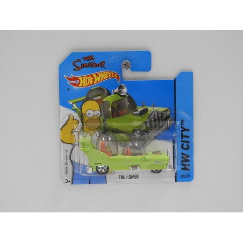 1:64 The Homer "The Simpsons" - 2014 Hot Wheels Short Card