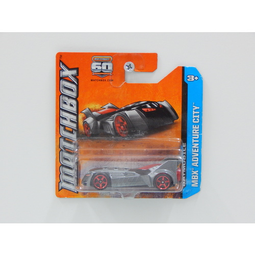 1:64 Batmobile (Grey with Red Wheels) - Short Card - Made in Thailand