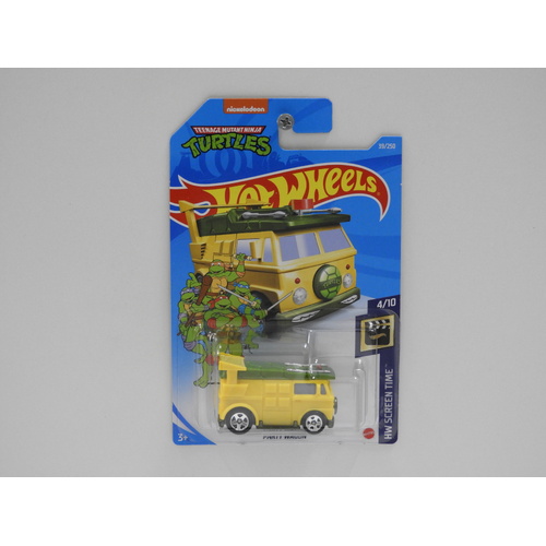 1:64 Party Wagon "Teenage Mutant Ninja Turtles" - 2021 Hot Wheels Long Card