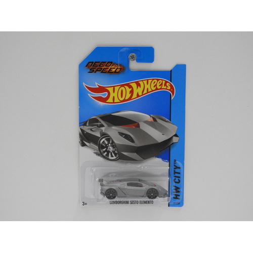 1:64 Lamborghini Sesto Elemento "Need For Speed" - 2014 Hot Wheels Long Card