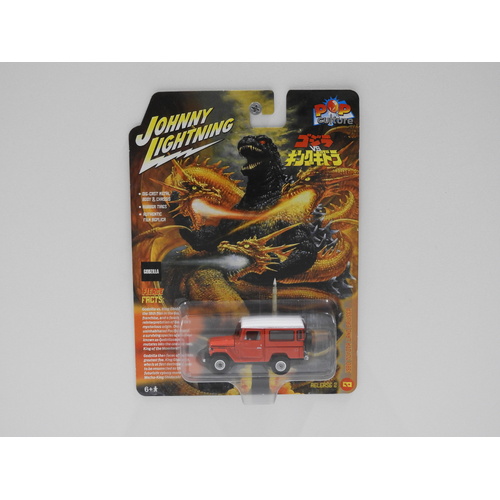 1:64 1980 Toyota Land Cruiser - Johnny Lightning Pop Culture "Godzilla"