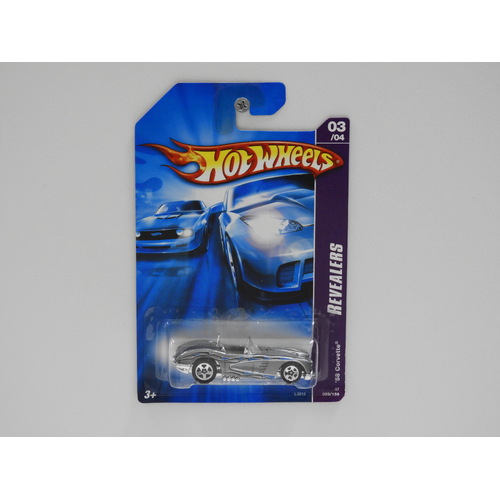 1:64 1958 Corvette - 2007 Hot Wheels Long Card