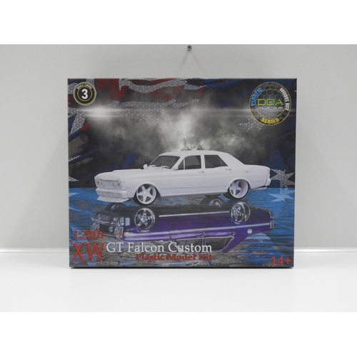 1:24 Ford XW GT Falcon Custom Slammed 4 Dr Sedan "Plastic Model Kit"