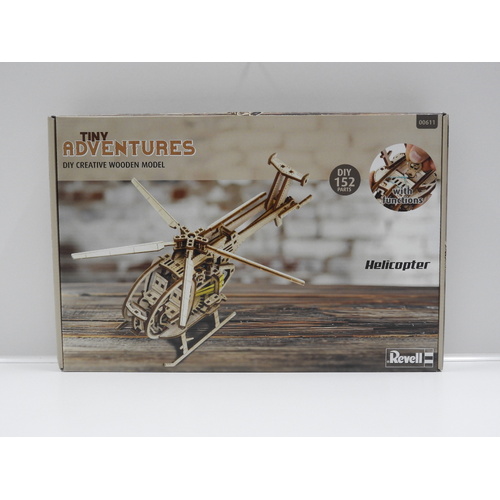Tiny Adventures - DIY Creative Wooden Model "Helicopter"