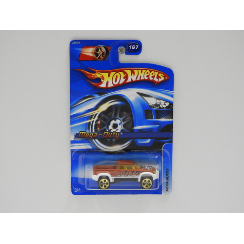 1:64 Mega-Duty - 2006 Hot Wheels Long Card - Made in Malaysia