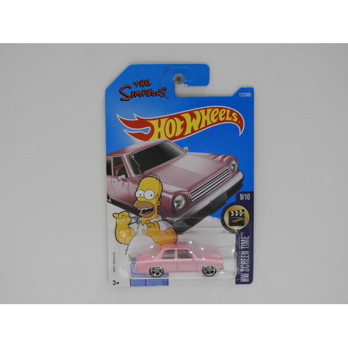 1:64 Family Car "The Simpsons" - 2017 Hot Wheels Long Card