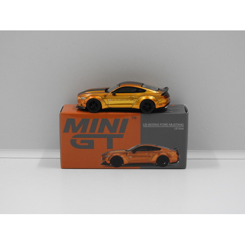 1:64 LB-Works Ford Mustang (LB Gold) (Opened, Unsealed)
