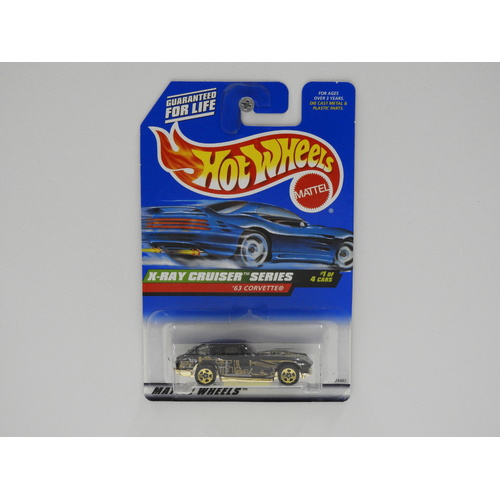 1:64 1963 Corvette - 1999 Hot Wheels Long Card
