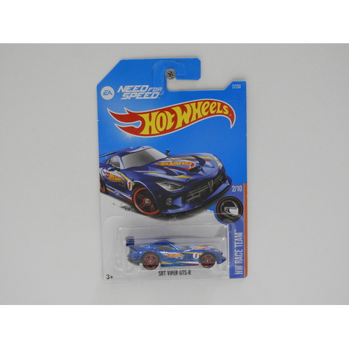 1:64 SRT Viper GTS-R "Need For Speed" - 2016 Hot Wheels Long Card