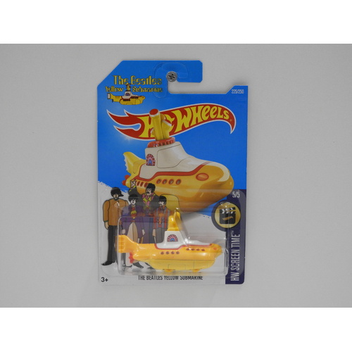 1:64 The Beatles Yellow Submarine "The Beatles" - 2016 Hot Wheels Long Card