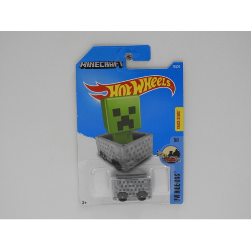 1:64 Minecart "Minecraft" - 2016 Hot Wheels Long Card