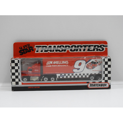 1:97 Ford Aeromax 1992 Matchbox Super Star Transporters - Melling Performance (Bill Elliott) #9